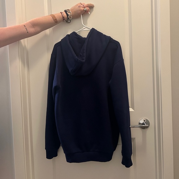 Navy blue Adidas hoodie, size large - Picture 3 of 3